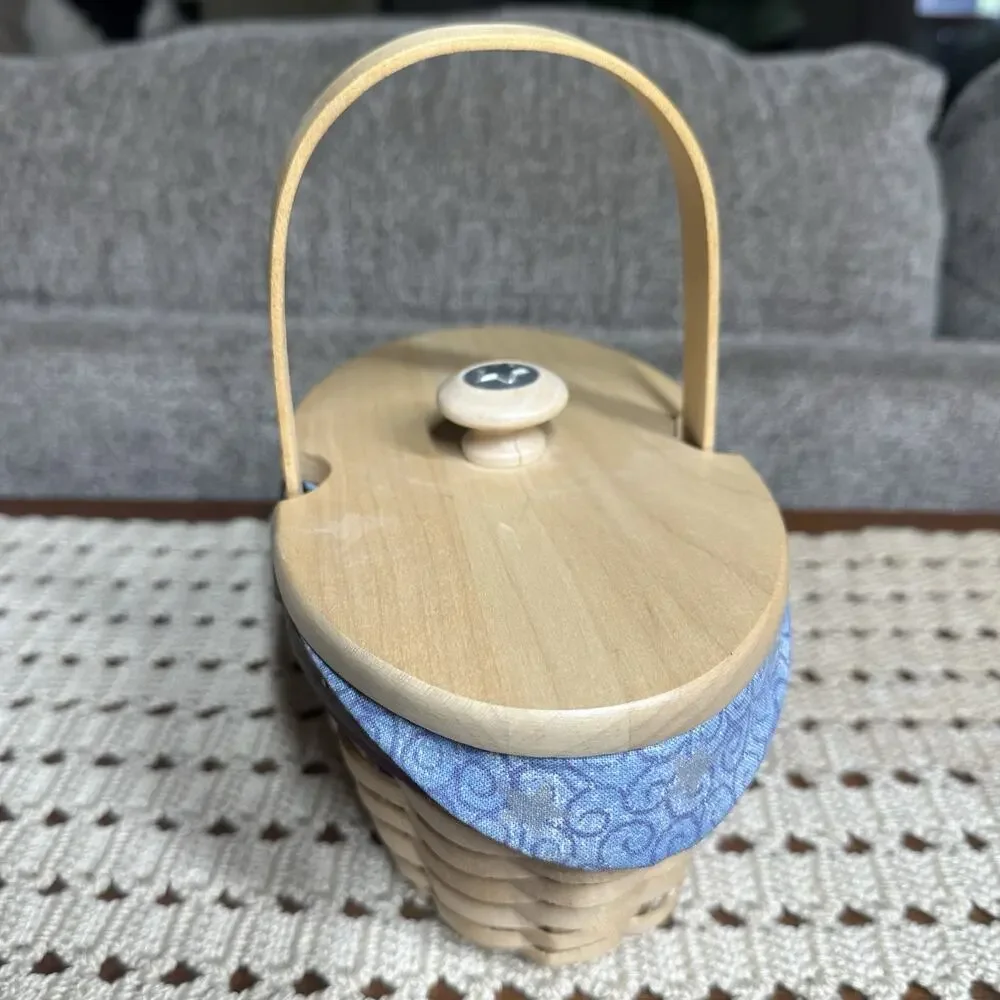 Vtg Longaberger Century Celebration Hostess Appreciation Basket w/Liners & Lid